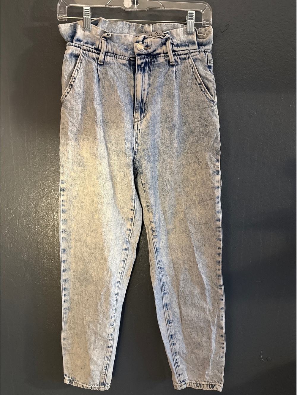 Amisu High-Waisted Acid Wash Mom Jeans Size 34